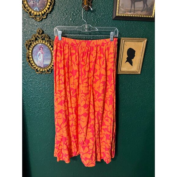 J Crew Wrap Midi Skirt in Guava Fresh Cantaloupe Women's Small - Picture 3 of 5
